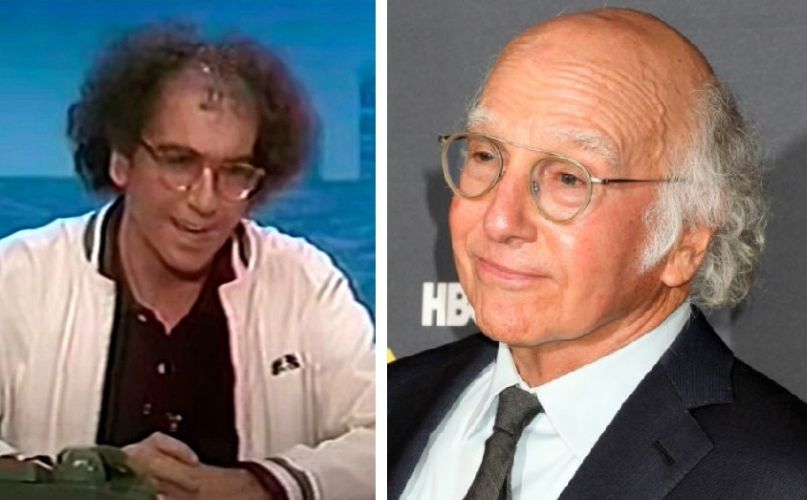 Larry David with hair vs Larry David bald