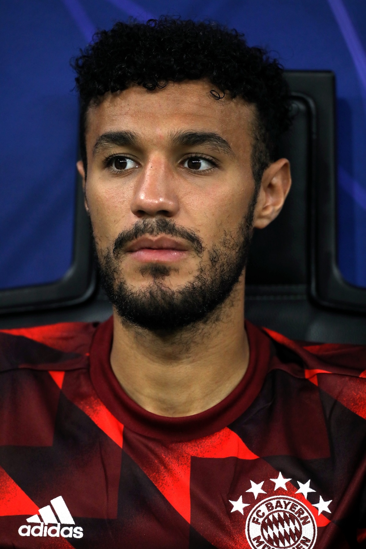 Mazraoui’s hair in 2022.