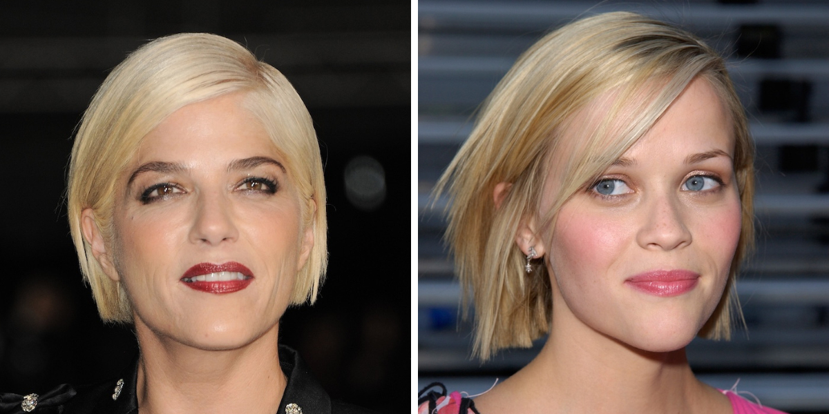 Blunt side-parted bob