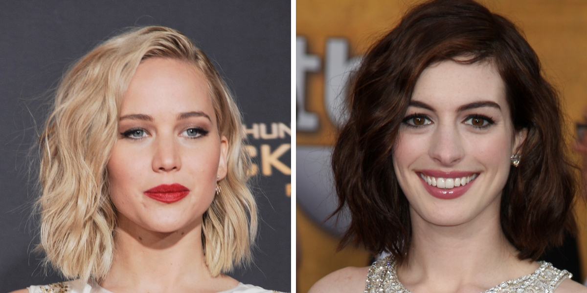 Side-parted wavy bob